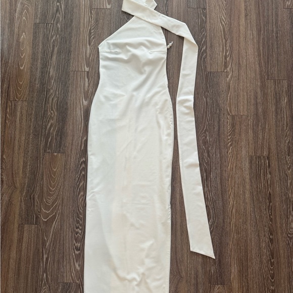 KHANUMS Kara Scarf Dress in Ivory - Picture 7 of 12